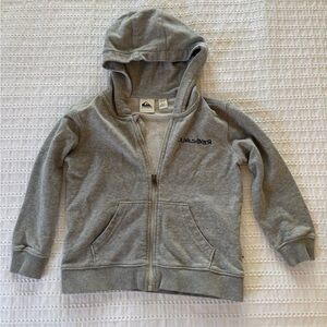 Quiksilver Kids Gray Full-Zip Hoodie with Logo size 5